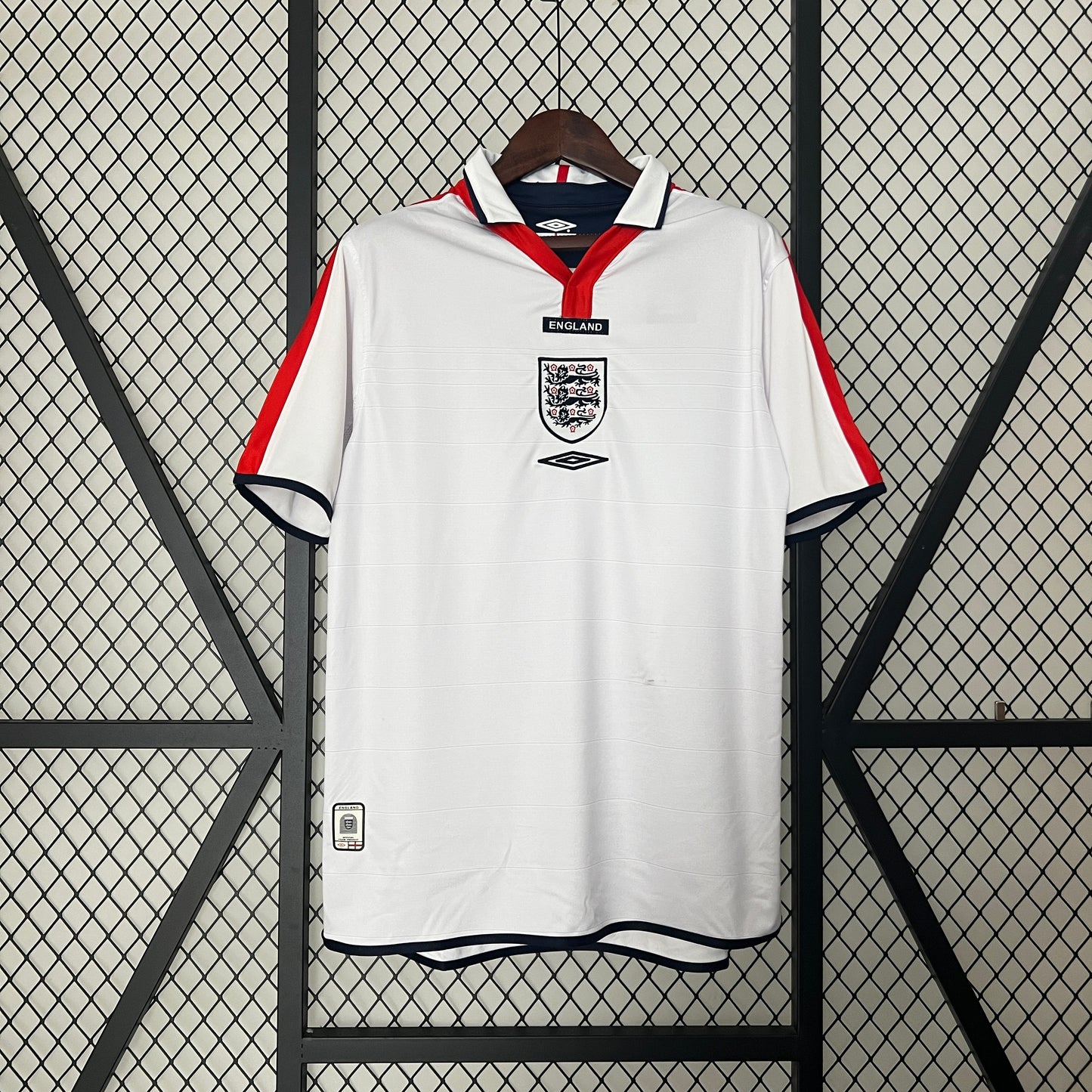 Camisa retrô Inglaterra 2004