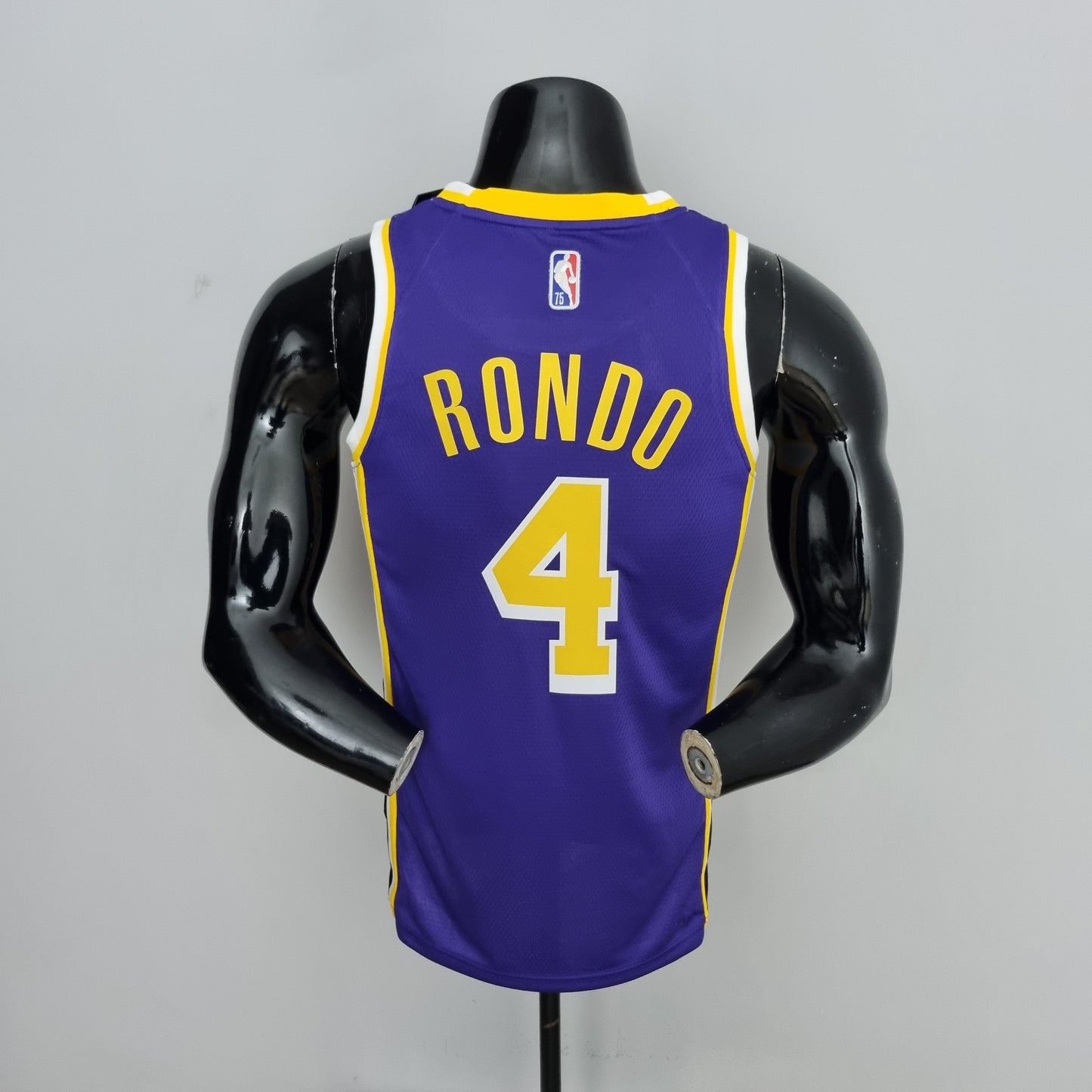 Camisa NBA Lakers #4 Rondo Purple 75° Aniversário- 23/24