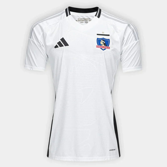 Camisa Colo-Colo Home 25/26 s/n Torcedor Adidas Masculina - Branco+Preto