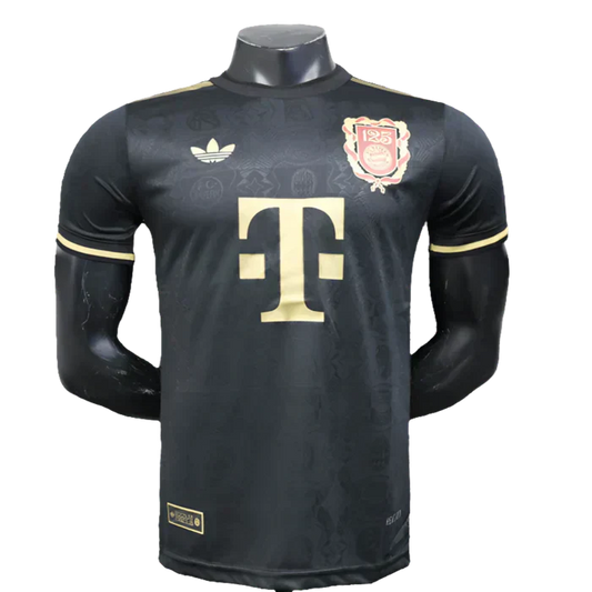 Camisa Bayern de Munique 25/26 Edição 125º Aniversário - Preto - Versão Jogador