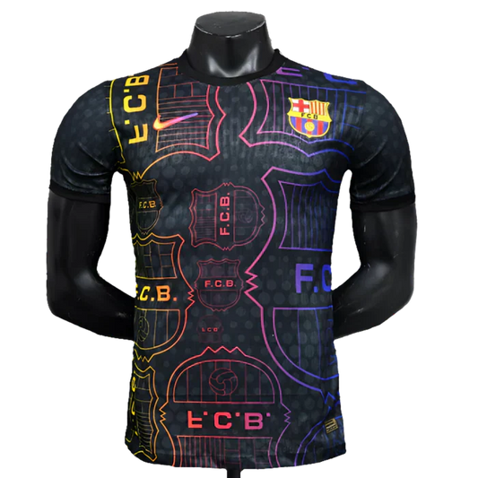 Camisa Barcelona 25/26 Edição Especial - Preto, Amarelo e Vermelho - Versão Jogador