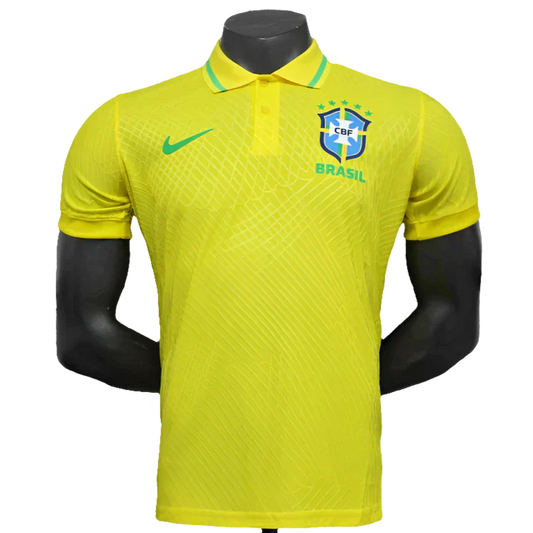 Camisa Brasil Polo Edition 25/26 - Amarela - Versão Jogador