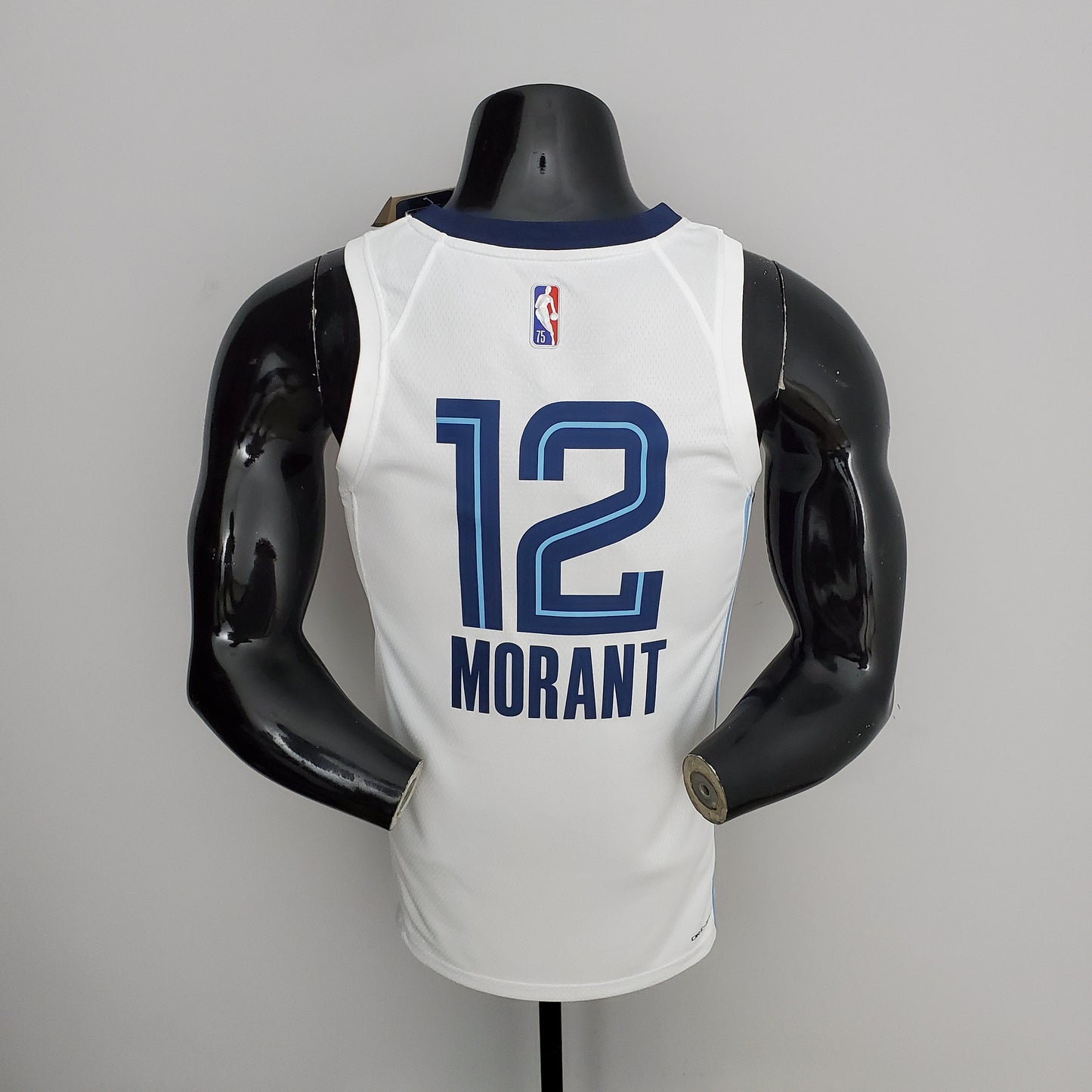 Camisa NBA Memphis Grizzlies #12 Morant - 75° Aniversário White