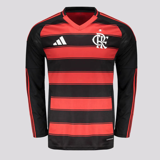 Camisa Adidas Flamengo I 2025 Manga Longa