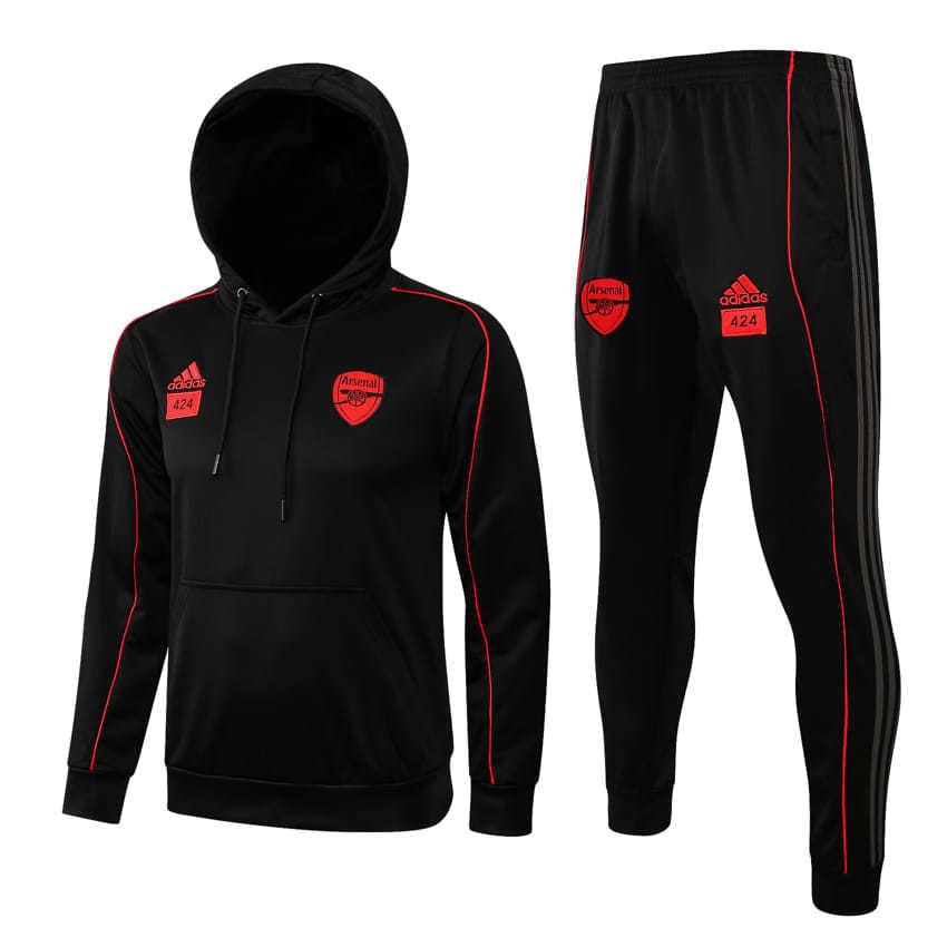 Conjunto Inverno Arsenal Preto Adidas - Com Capuz