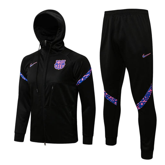 Conjunto Inverno Barcelona Preta Nike - Com Capuz
