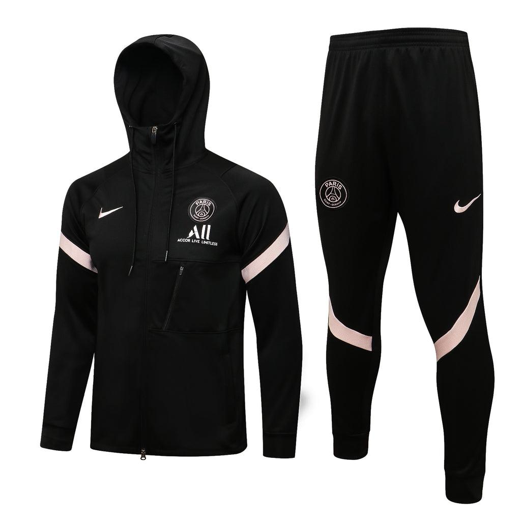 Conjunto Inverno PSG Preta Nike - Com Capuz