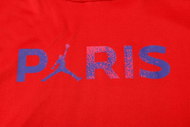 Conjunto Inverno PSG Vermelho e Preto Jordan - Com Capuz