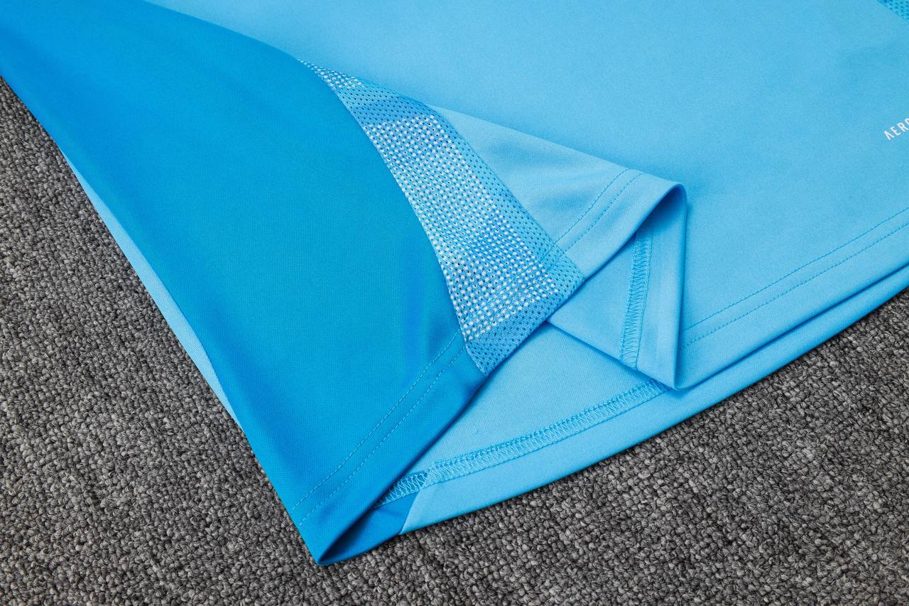 Conjunto Inverno do Flamengo Adidas - Azul Claro