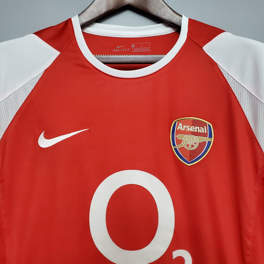 Camisa retrô Arsenal 02/04