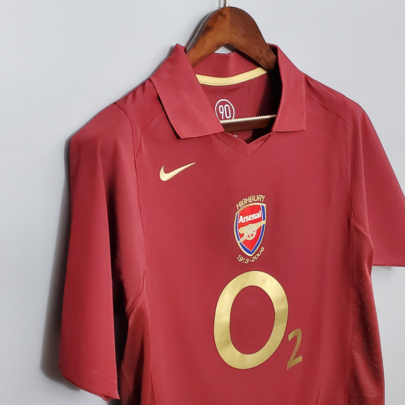 Camisa retrô Arsenal 05/06