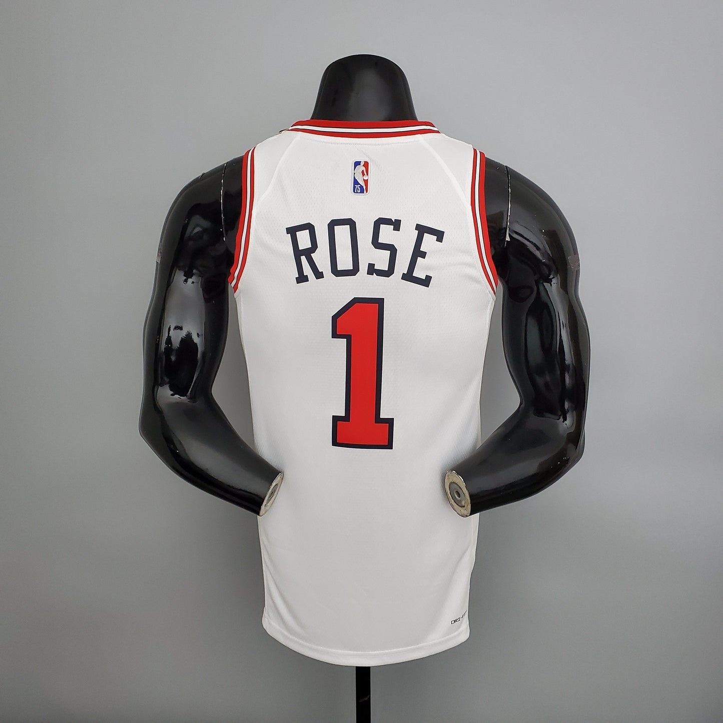 Camisa NBA Chicago Bulls #1 Rose - 75° Aniversário White
