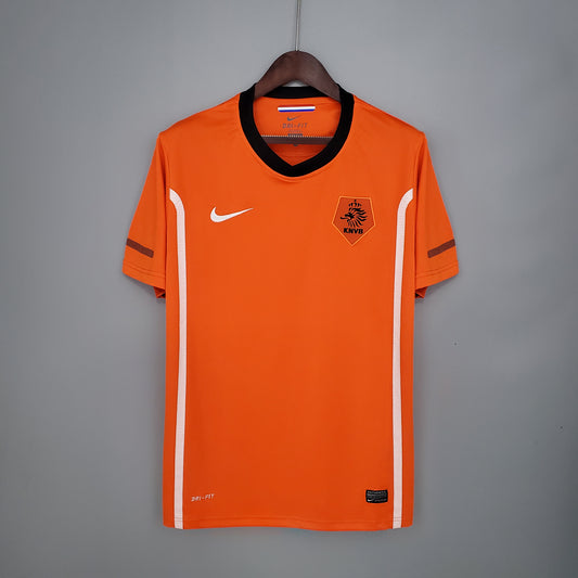 Camisa retrô Holanda 2010