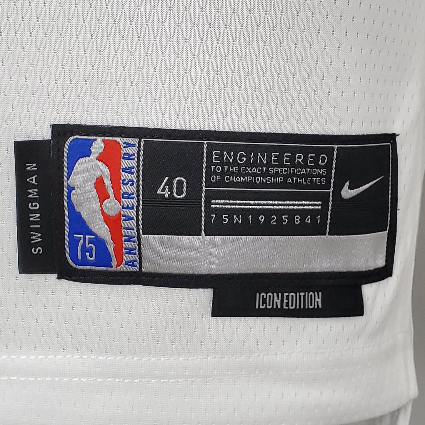 Camisa NBA Memphis Grizzlies #12 Morant - 75° Aniversário White