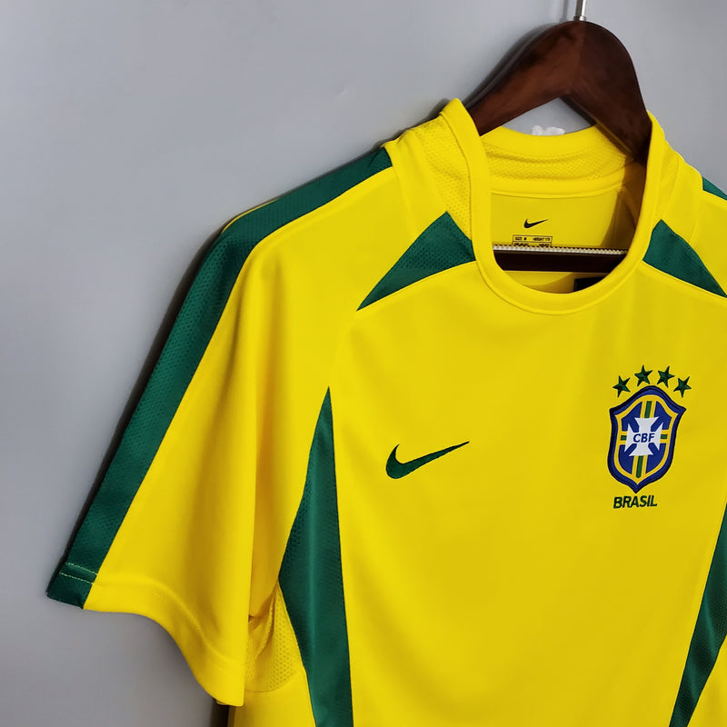 Camisa retrô Brasil 2002