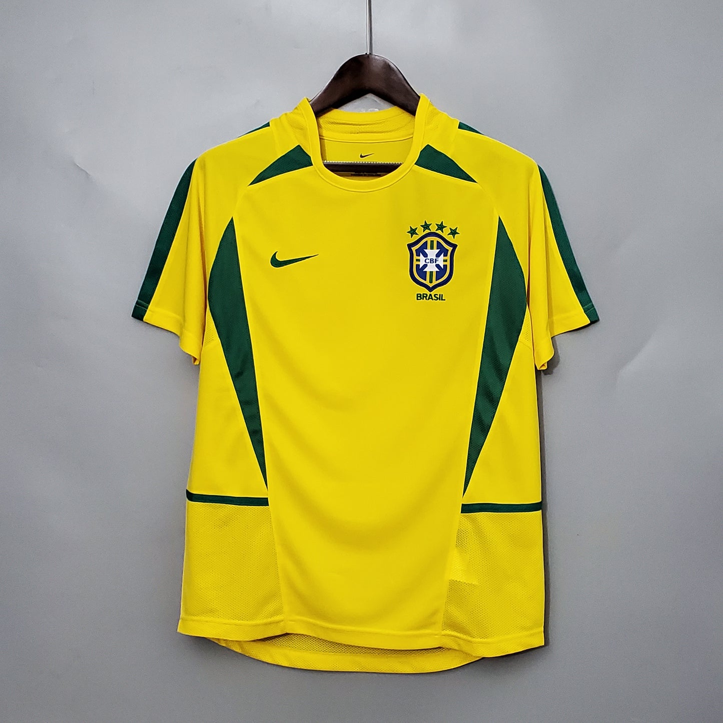 Camisa retrô Brasil 2002