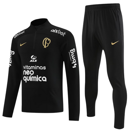 Conjunto Inverno Corinthians - Preto