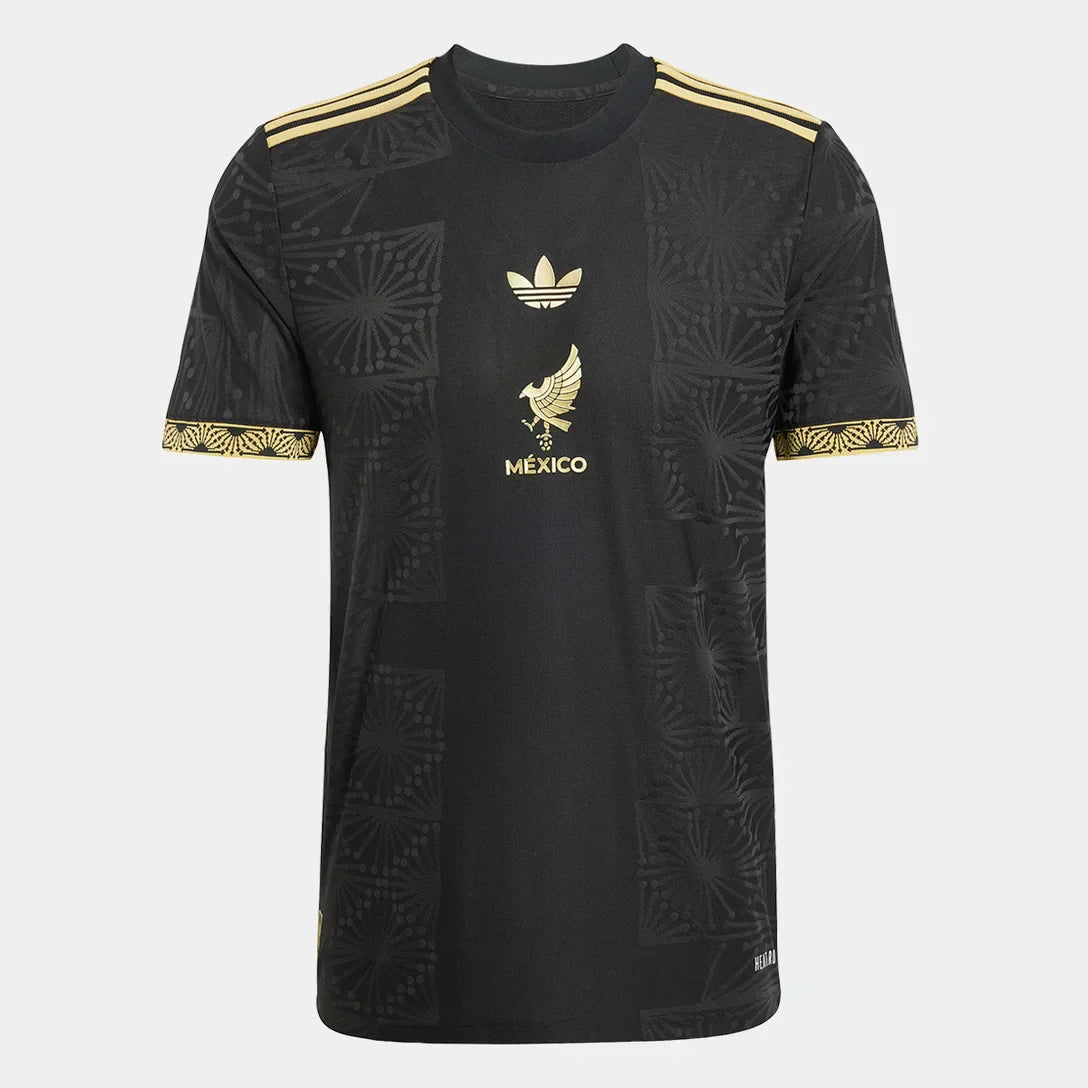 Camisa México 25/26 Ouro Adidas Masculina - Preto+Dourado