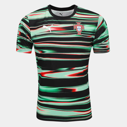 Camisa Seleção Portugal Prematch 25/26 s/n Torcedor Puma Masculina - Preto+verde