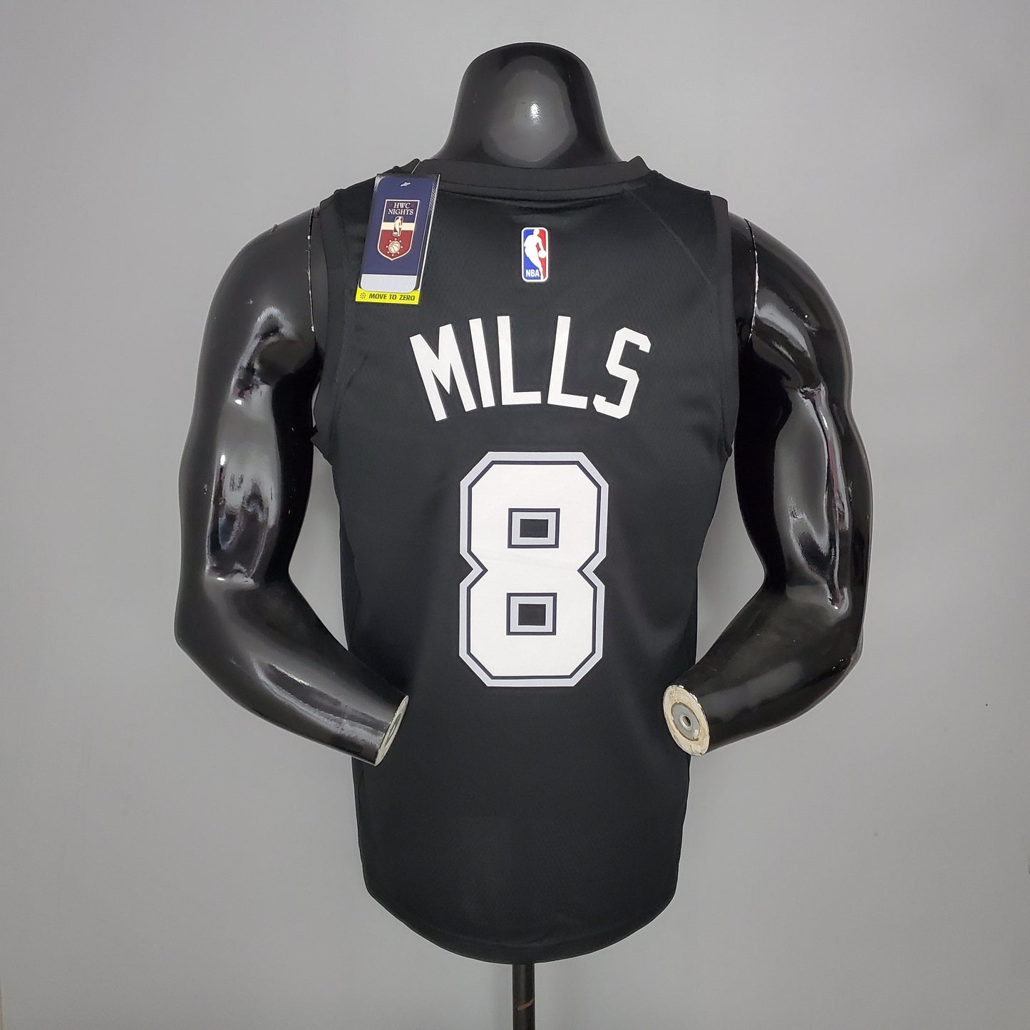Camisa NBA San Antonio Spurs #8 Mills - City Edition Black