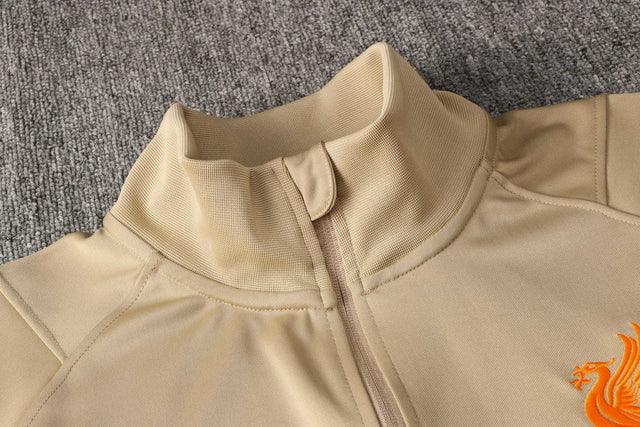 Conjunto Inverno Liverpool Bege e Vermelho Nike - Com Fecho