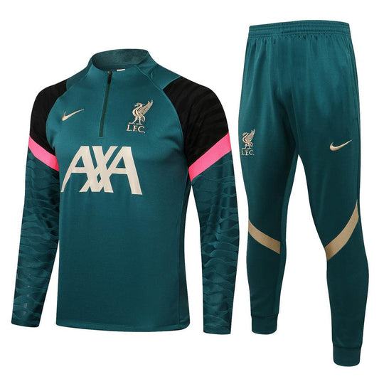 Conjunto Inverno Liverpool Verde Nike - Com Ziper