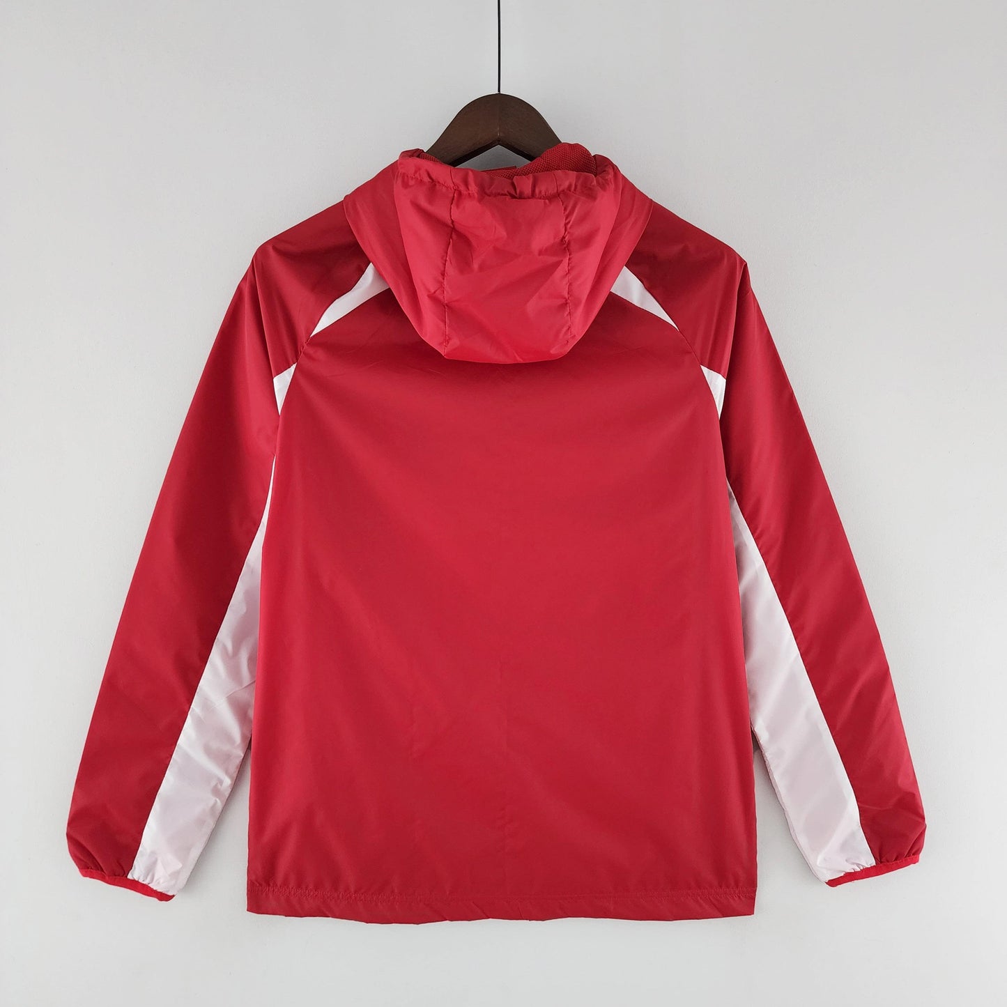 Corta-vento Internacional Adidas - Vermelho e Branco