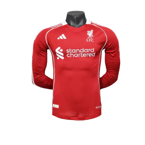 Camisa Liverpool I 25/26 - Manga Longa